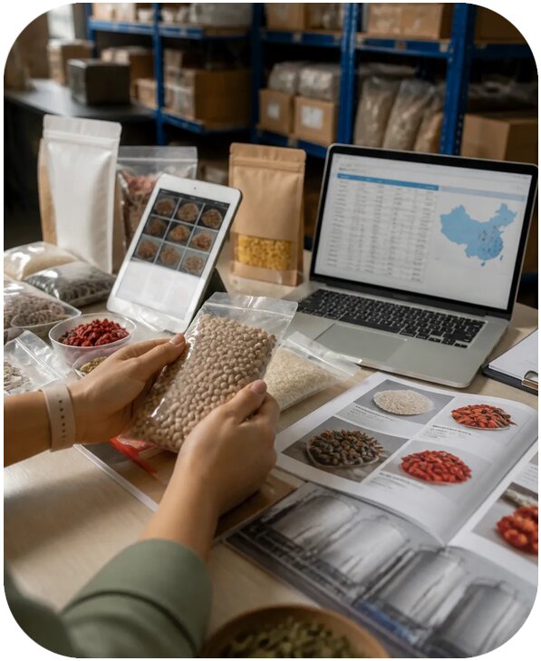 Поиск поставщиков продуктов питания в Китае от 15581 р. | Фиалан-Сим